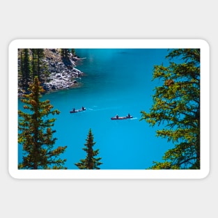 Canoeing on Moraine Lake Sticker